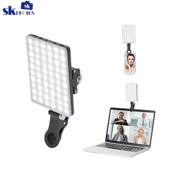 Mobile Phone Led light VL-60BI Rechargeable LED Photography Light with Clip Mount (VL-60BI)
