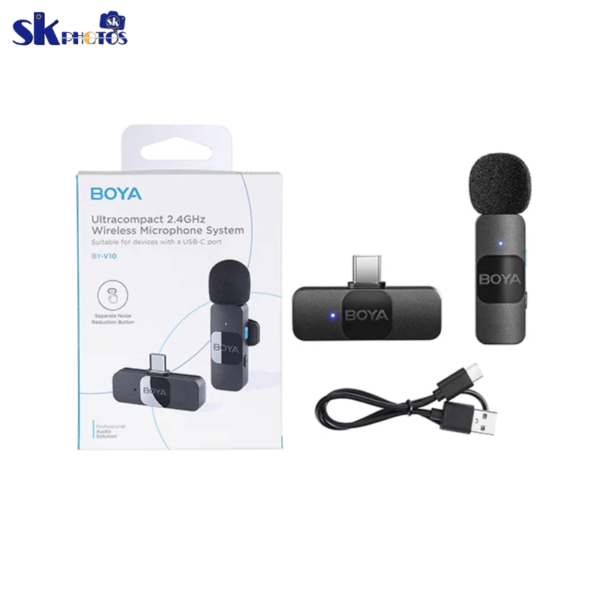 BOYA BY-V10 Ultracompact 2.4GHz Next-Gen Wireless Microphone For Andriod Type C Devices
