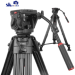 Kingjoy VT-3500 Professional Heavy Duty Aluminium Video Tripod with VT-3530 Fluid Video Head Kit - Image 2