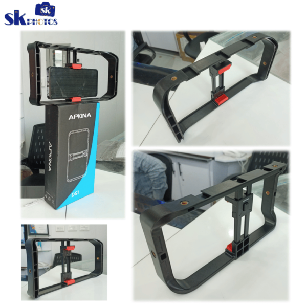 Apkina DS1 Smartphone Video Handle Rig Filmmaking Stabilizer Case Vloging Kit