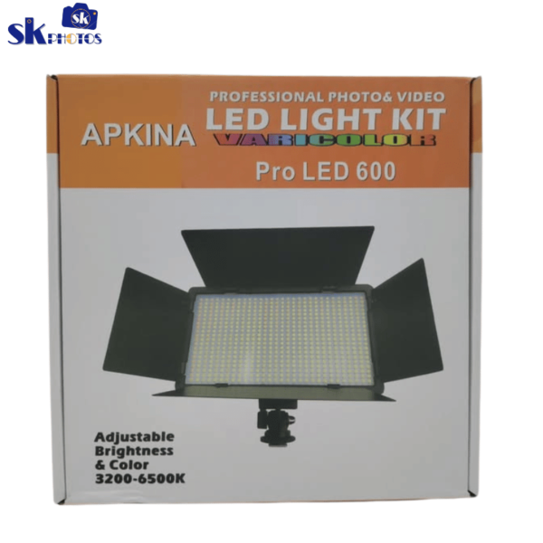 Apkina LED 600 PRO Professional Photo & Video Light