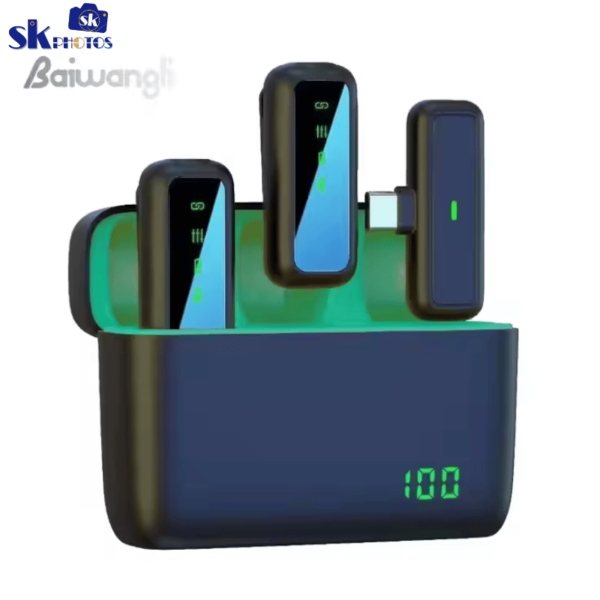 Baiwangli SX6 Digital Wireless Lapel Mic Set For Type-C & iPhone