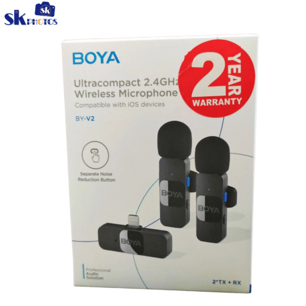 BY-V2 Ultracompact 2.4GHz Wireless Microphone System