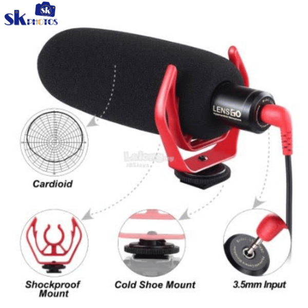 Lensgo LYM DMM2 Super Cardioid Video Recording Microphone
