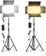LED 800 RGB Professional Light with 2 battery + Charger and Stand Complete kit Set - Image 5