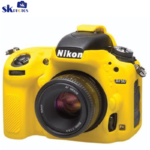 Camera Case for Nikon D750 - Protective Silicone DSLR Skin Cover, Detachable Cage, Shockproof, Dustproof black / Camouflage / yellow - Image 4