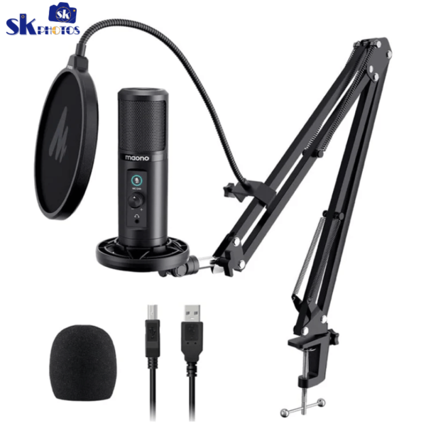 Maono AU-PM422 Monitorable USB Condenser Microphone Kit Black