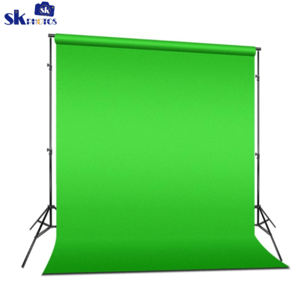 Professional Portable Green Screen 86x108cm Large Collapsible Backdrop for Video Production, Photography & Live Streaming