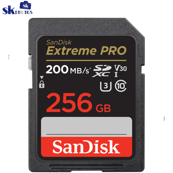 SanDisk 256GB 200mb/s Extreme PRO UHS-I SDXC Memory Card