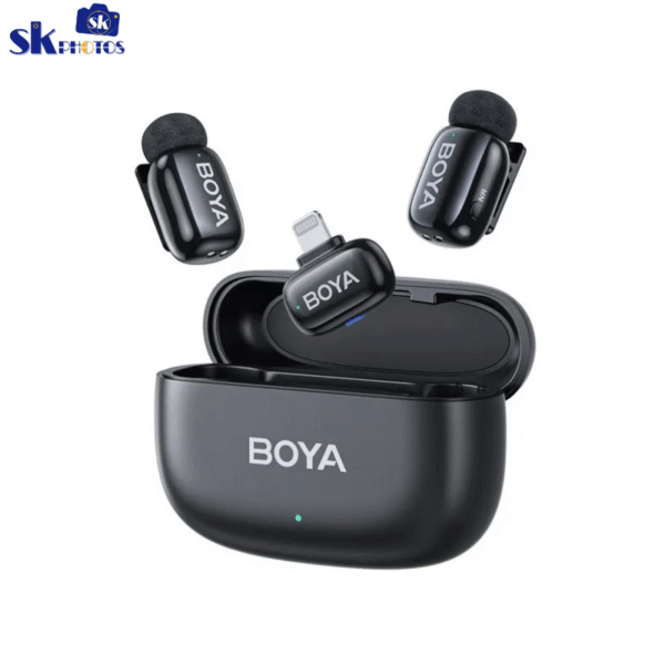 BOYA Mini 15 For I Phone IOS Dual Wireless Microphone With Charging Case