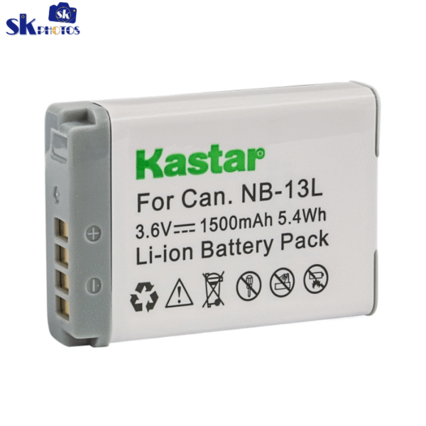 Kastar Decoded Battery 3-Pack and Fast Charger for NB-13L NB13L CB-2LH and PowerShot G5 X, G7 X, G7 X Mark II, G9 X, G9 X Mark II, PowerShot SX620 HS, SX720 HS, SX730 HS, G1 X Mark III