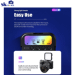 Mini RGB LED Full-Color Camera Video Light 5W with 800Lm Brightness, 3000K to 7000K Color Temperature, 5m Illumination Distance, 2000mAh Battery Capacity for Photography Lightning, Smartphones, Vlog, TikTok - Image 2