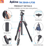 Apkina TM264A + LP36 Tripod+Monopod