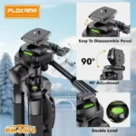 Plokama PK9970 Professional Tripod | Adjustable Aluminum Alloy Tripod Stand | Heavy-Duty Camera & Mobile Tripod for Photography & Videography | 360° Rotation | Travel-Friendly - Image 4