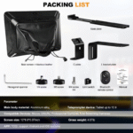 LENSGO 12.9'' Aluminum Teleprompter for iPad Tablet DSLR Cameras with Remote Control, App Compatible with iOS/Android,Professional Prompter for News/Broadcasting,Online Teaching,Live Streaming(TC12) - Image 2