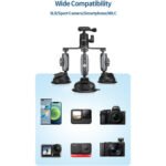 TELESIN Triple Suction Cup Camera Mount - Image 2
