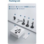 TELESIN Triple Suction Cup Camera Mount - Image 4