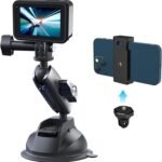 TELESIN Aluminum Alloy Camera Suction Cup Mount