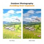 K&F Concept 49mm  Variable ND3-ND1000 ND Filter (1.5-10 Stops) Neutral Density Lens Filter with 24 Multi-Layer Coatings for Camera Lens Nano-Dazzle - Image 7