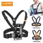 PLOKAMA CX 10 Action Camera & Phone Chest Mount Body Belt with 360° Adjustable Holder Hands-Free Harness for Sports, Hiking, Vlogging & Action Shots
