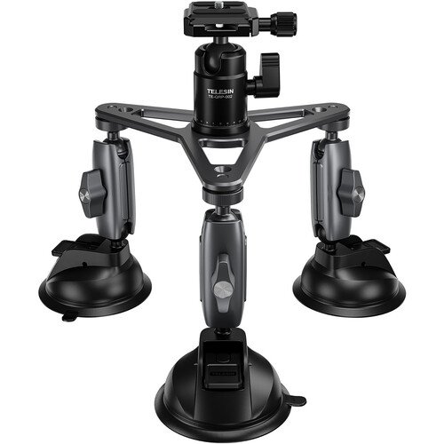 TELESIN Triple Suction Cup Camera Mount - Image 1