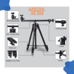 APKINA AP 204 Overhead & Professional Vlogging 2 in 1 Tripod - Image 5