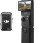 DJI Osmo Pocket 3 Creator Combo, 1" CMOS Sensor, 20mm Lens, Create Captivating Vlogs With ActiveTrack 6.0, Including DJI Mic 2 Transmitter, Battery Handle, Osmo Mini Tripod, Black | DJIOP3CreatorCobmo