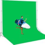5x9 Feet Large Collapsible Green Screen Backdrop Portable Retractable Chroma Key Panel Photo Background with Stand for Video Conference, Photographic Studio, Streaming - Image 6