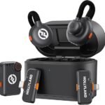 Hollyland Lark M2S Ultimate Combo (Camera RX+USB-C RX+Lightning RX) Wireless Lavalier Microphone for iPhone/Camera/Android/PC, Compact Mic, Titanium Clip, Noise Cancelling, Content Creation