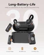 Hollyland Lark M2S Ultimate Combo (Camera RX+USB-C RX+Lightning RX) Wireless Lavalier Microphone for iPhone/Camera/Android/PC, Compact Mic, Titanium Clip, Noise Cancelling, Content Creation - Image 5