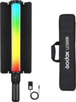 Godox LC500R RGB LED Light Stick Handheld Bi-Color & Full RGB Video Light with FX Effects, Wireless Control, and Built-in Battery