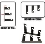 Photography Backdrop Wall Mount 3 Roller Support System, Manual Photo Background Ceiling Holder, Including 2 Tri-fold Hooks, 6 Expand Bars, 3 Chains, for Home Studio Live Stream Game Video - Image 12