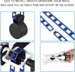 Photography Backdrop Wall Mount 3 Roller Support System, Manual Photo Background Ceiling Holder, Including 2 Tri-fold Hooks, 6 Expand Bars, 3 Chains, for Home Studio Live Stream Game Video - Image 5