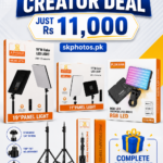 Best Creator Deal – Complete Content Creation Kit for Just Rs. 11,000 Apkina P-19 + P11 + Plokama U160 pro RGB with 2 Light Stand